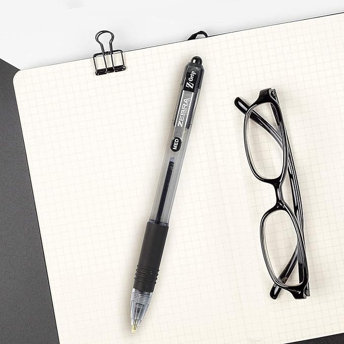 Zebra Pen Z-Grip Retractable Ballpoint Pen, Medium Point 1.0mm, 12 Black & 12 - Image 7