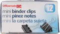 OIC Binder Clips, 1/4in. Capacity, Box Of 12 by Officemate+OIC
