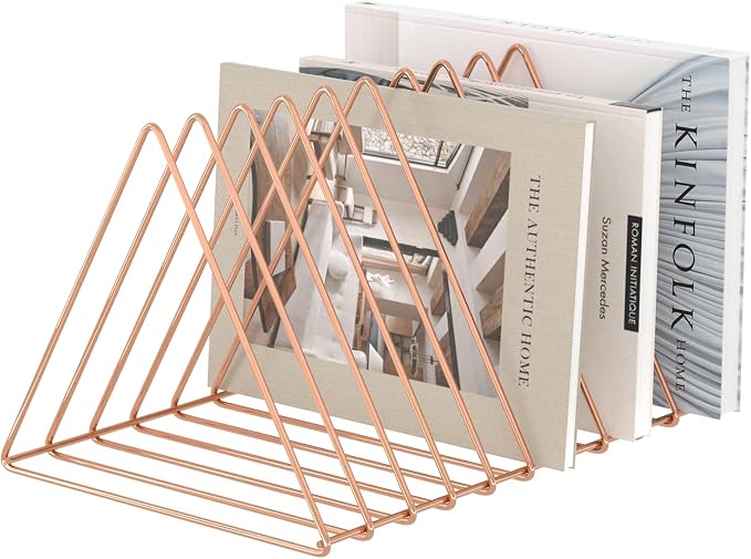 Urban Deco Triangle Desk Organizers Metal Wire Magazine Holder 10 Sections by UrbanDeco