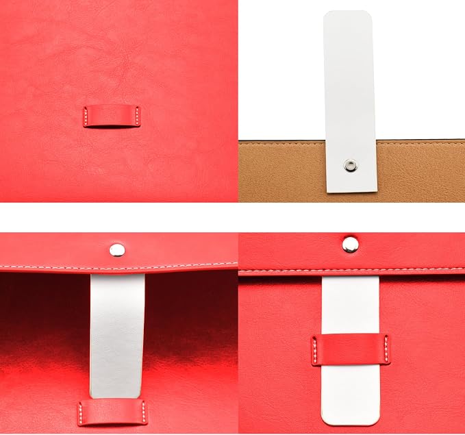 PU Leather A4 File Folder Large Document Holder Waterproof Envelope Folder Case - Image 3