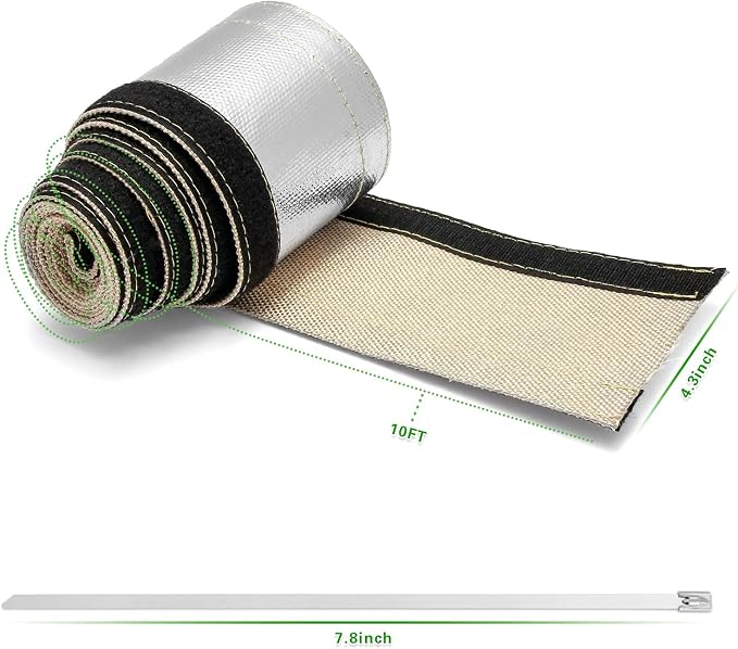 Heat Shroud Aluminized Sleeving Heat Shield Fuel line Wire Heat Sleeve 1" I.D. - Image 2