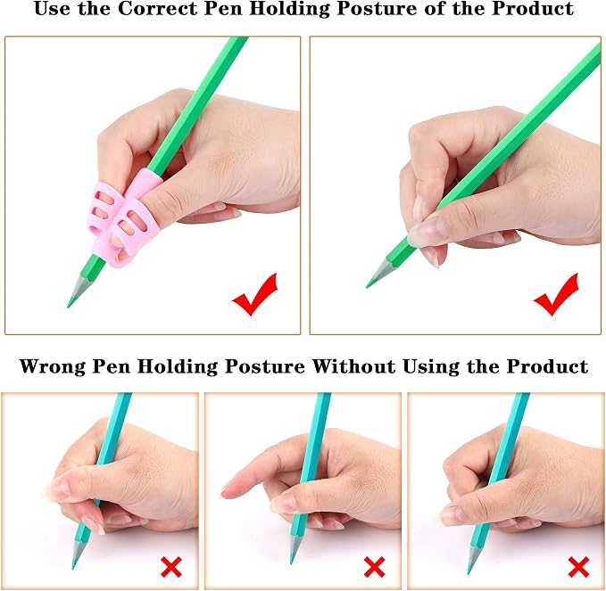 SANNIX 16 PCS Pencil Finger Grips - Image 6