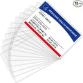 MaxGear Medicare Card Protector Sleeves, 12 Pack | 12 Mil Thickness, by MaxGear
