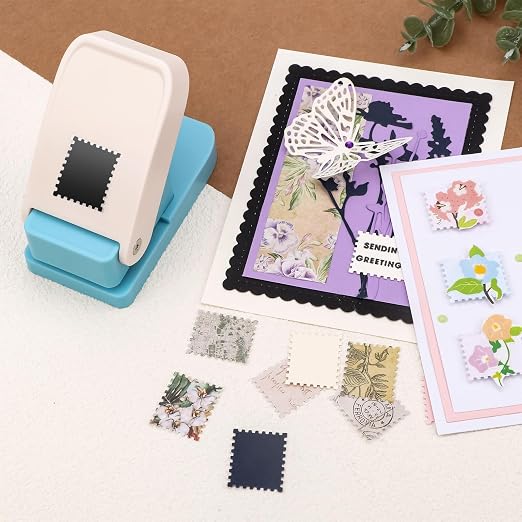 BAOFALI 3Pcs Stamp Puncher, Stamp Punch 1X0.8inch Rectangular Postage Stamp - Image 4