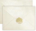 YINUOYOUJIA 50 PCS Pearl Ivory Envelopes A7, 5 x 7 Ivory Shimmer Envelopes by YINUOYOUJIA