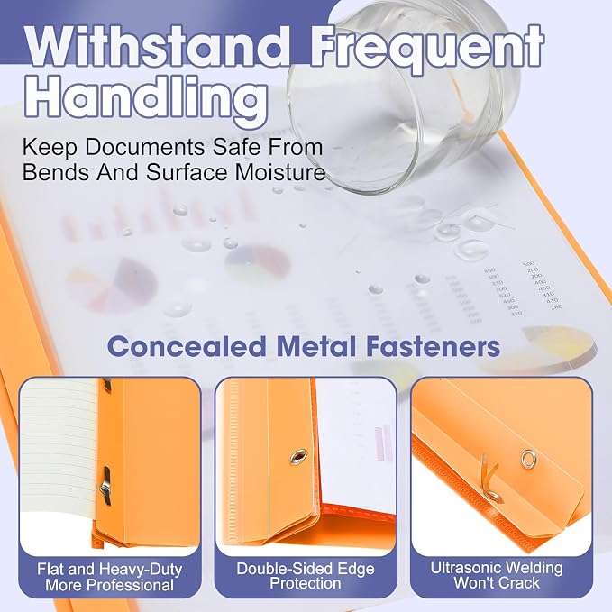 Feifeiya 72 Pack Plastic Report Covers - Image 3