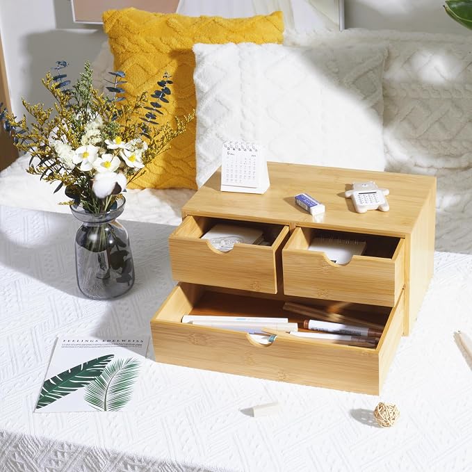 Charmewooden Bamboo Desk Organizer - Image 6