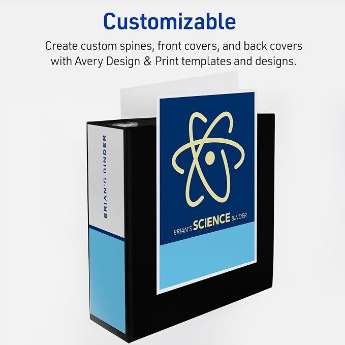 Avery Heavy-Duty View 3 Ring Binder, 4 Inch One Touch EZD Rings, 780-Sheet - Image 5