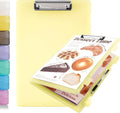 Letter Size Clipboard with Storage 8.5 * 11, Plastic Clear Yellow Clipboard by ZHIQUANQIHAN
