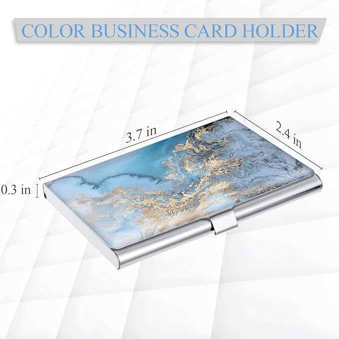 2 Pack Business Card Holder，Color Printing Men's and Women's Business Card - Image 2
