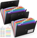 SKYDUE 2Pack Expanding File Folder, Accordion File Organizer by SKYDUE