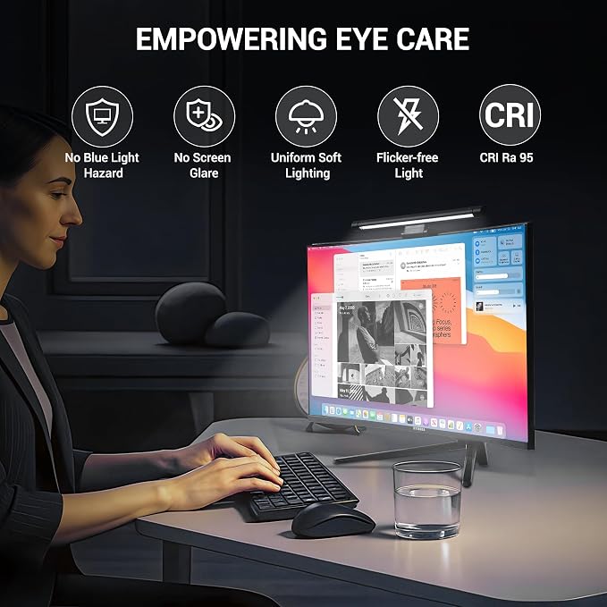 PROSmart Monitor Light Bar, Computer Monitor Lamp, 250LM No Glare Eye-Care LED - Image 2