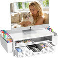 OPNICE Desk Organizers and Accessories, 2-Tier Computer Monitor Stand Riser by OPNICE