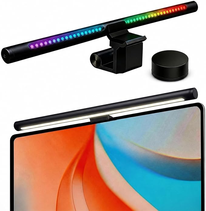 YEELIGHT Monitor Light Bar RGB Backlight, Ra98 Computer Lamp Works by YEELIGHT