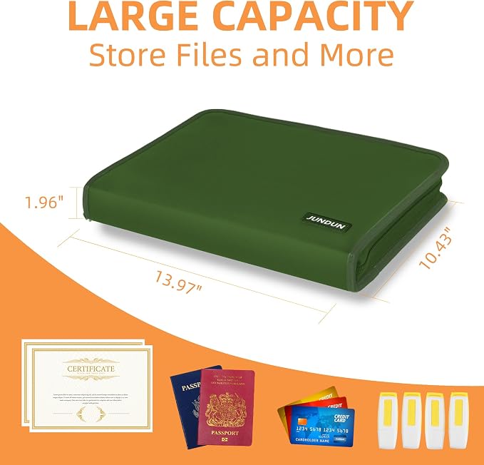 JUNDUN Accordion File Organizer - Image 4