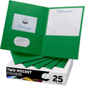 FILE-EZ Two-Pocket Folders, Textured Paper, Letter Size by FILE-EZ