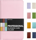 Sooez Leather Professional Business Card Book Holder Organizer, 240 Capacity by Sooez