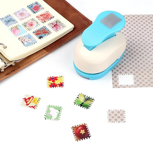 BAOFALI Stamp Puncher 0.8x0.7 inch Stamp Punch Rectangular Postage Stamp Punch - Image 3