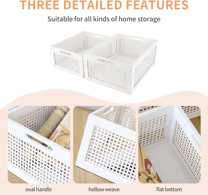 Desktop Storage Basket, Sundry Office Drawer Storage Box, Wood Frame Storage - Image 3