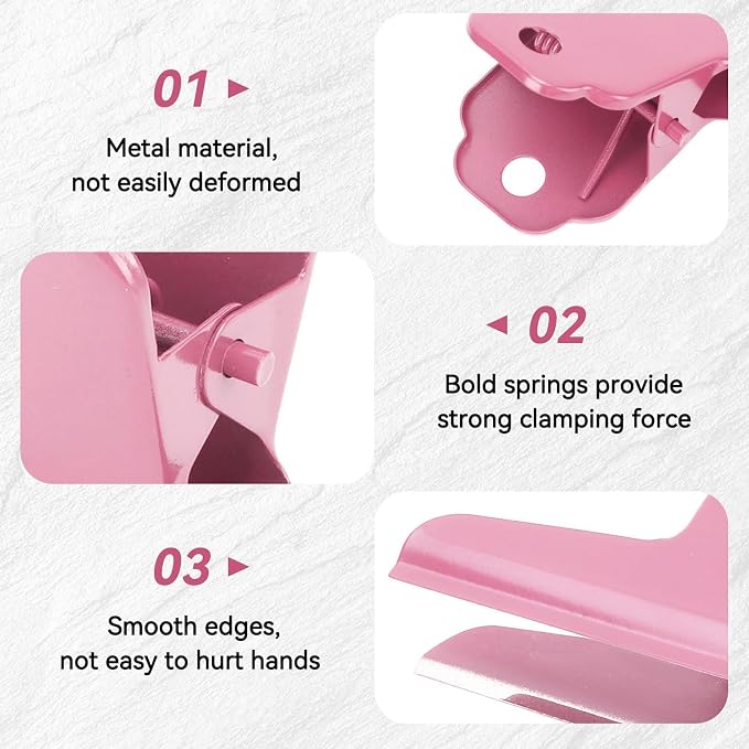 2PCS Large Bull Paper Clips, Bulldog Clips Long Thickened Metal Binder Paper - Image 3