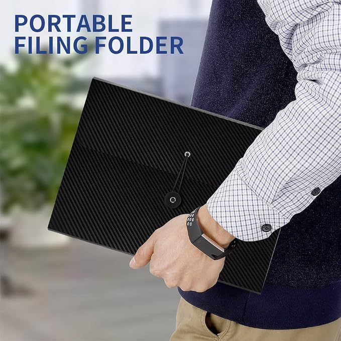 3Pcs Expanding File Folder, 13 Pockets Accordion File Holder Organizer - Image 6