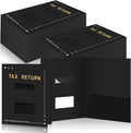 Mooliwe 100 Pcs Black Tax Return Folders Bulk 9 x 11.25 Inches Income Tax by Mooliwe