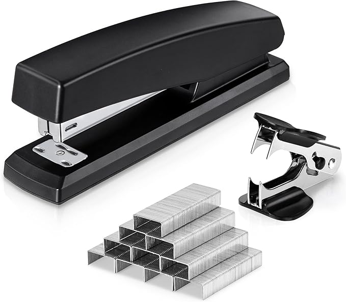 Deli Stapler, Desktop Stapler, Office Staplers, 25 Sheet Capacity, Includes by delioffice