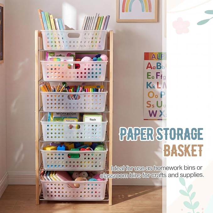 Geetery 12 Pack Classroom Storage Baskets - Image 6
