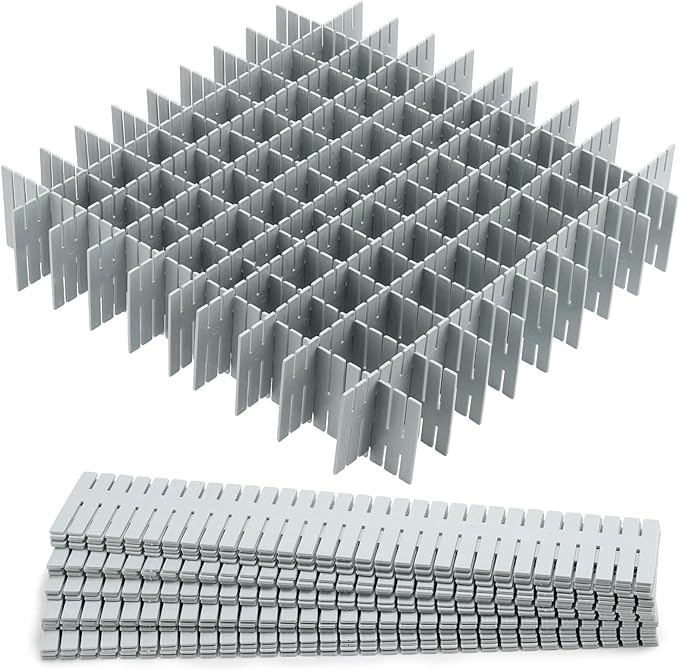 acDesign 40Pcs Drawer Dividers, Adjustable Drawer Organizer by acDesign