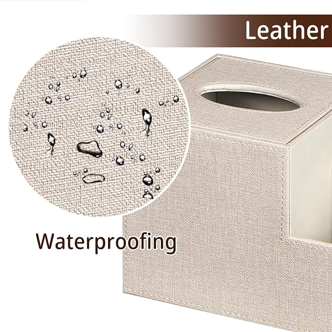 PU Leather Square Tissue Box Cover - Image 5