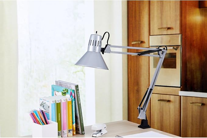 Bostitch Office VLF100-SLV Swing Arm Desk Lamp - Image 7