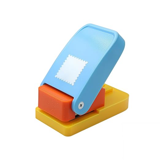 1 inch Ware Square Postage Stamp Punch Craft Lever Punch Handmade Paper Punch - Image 2