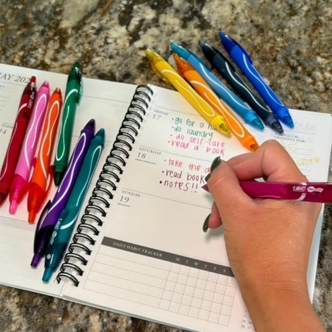 BIC Gelocity Quick Dry Assorted Colors Gel Pens, Medium Point, School Supplies - Image 10