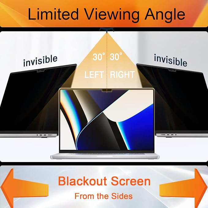 Magnetic Privacy Screen for MacBook Air 13.6 & 13 Inch 2022-2026, Matte - Image 2