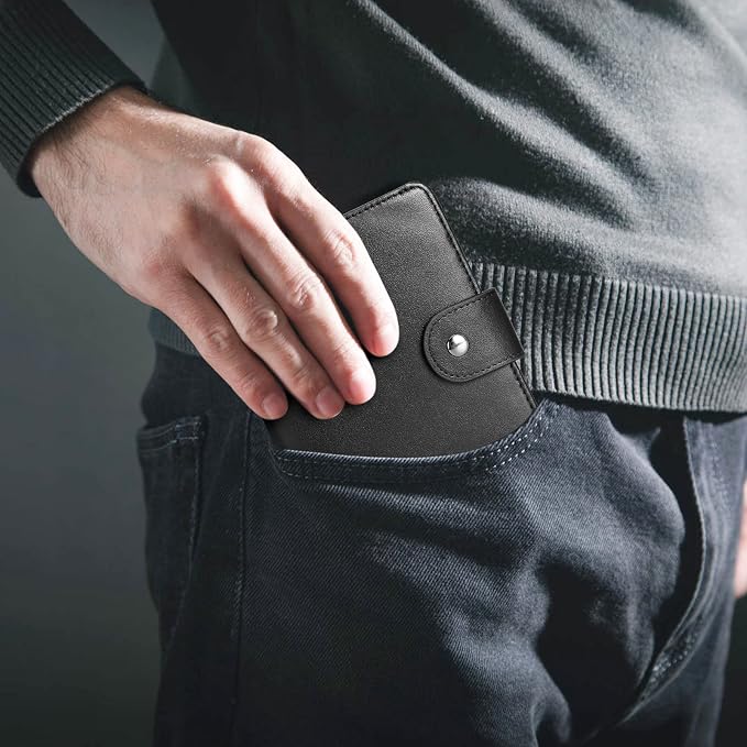 Polare Luxury RFID Blocking Leather Passport Holder Travel Wallet - Image 4