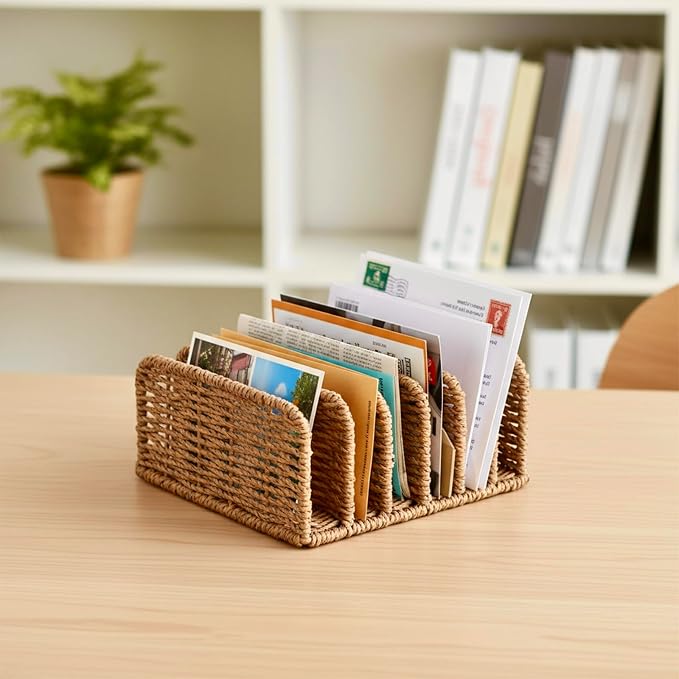 Desk Mail Organizer Large Capacity Mail Holder - Image 4