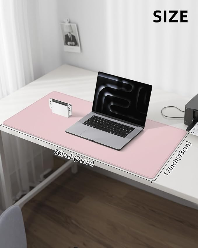 Leather Desk Pad Protector, Desk Mat, Large Mouse Pad, Non-Slip Desk Pad - Image 5