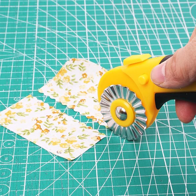 45mm Rotary Cutter with 9pcs Extra Blades Automatic Fabric Roller Cutter - Image 7