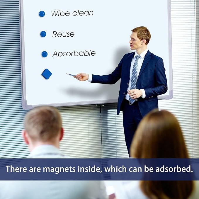 Dry Erase Erasers, Eeoyu 40 Pack Magnetic Whiteboard Dry Erasers Chalkboard - Image 7