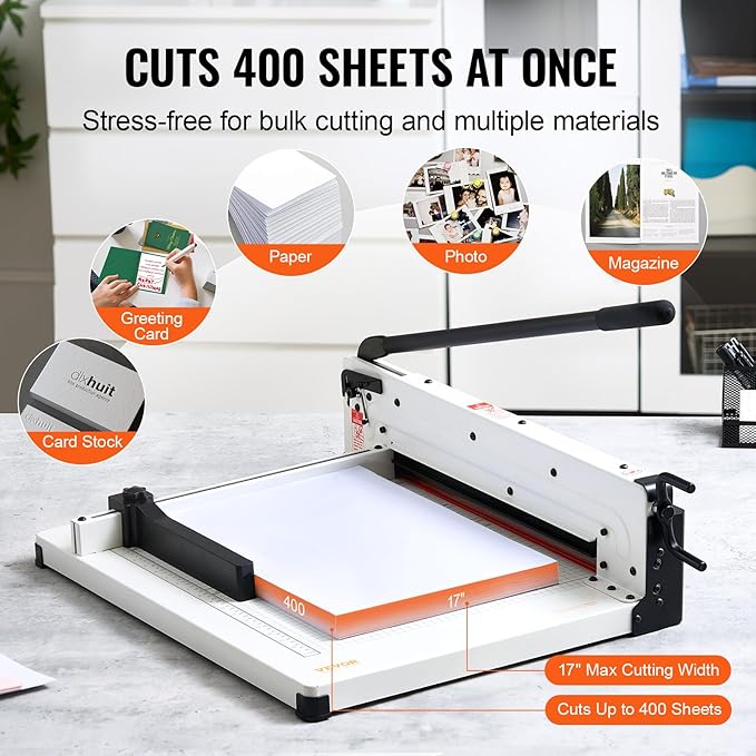 VEVOR Industrial Paper Cutter A3 Heavy Duty Paper Cutter 17 Inch Paper Cutter - Image 3