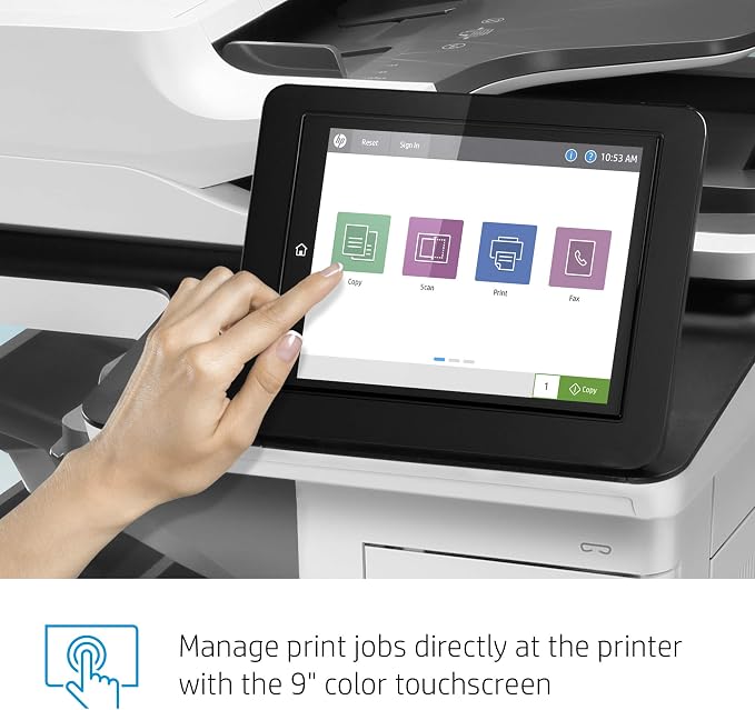 HP LaserJet Enterprise MFP M634z Monochrome All-in-One Printer - Image 12
