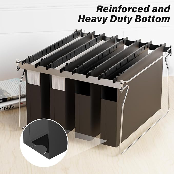 Ansook Extra Capacity Legal Size Hanging File Folders, Heavy Duty 2" Expansion - Image 5