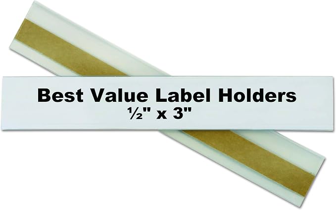 C-Line Self-Adhesive Label Holders, Top Load, 0.5 x 3 - Image 2