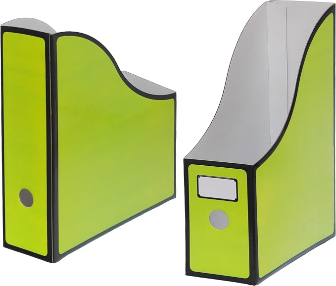 Simple Houseware 12-Pack Magazine File Holder Box, Foldable Cardboard Organizer - Image 6
