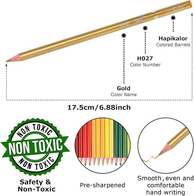Hapikalor 72 Colored Pencils for Adult Coloring Books, Professional Coloring - Image 2