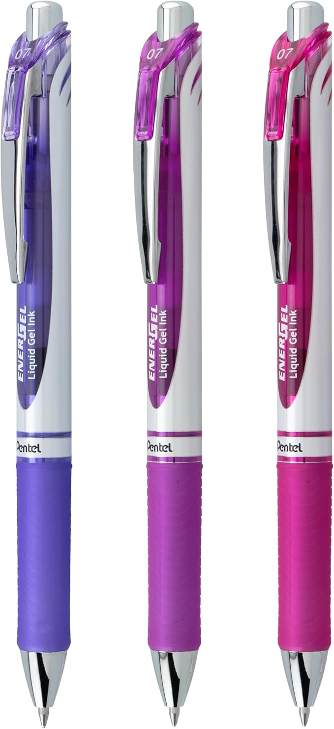 Pentel EnerGel RTX Retractable Liquid Gel Pen, Passion Hue - Image 2