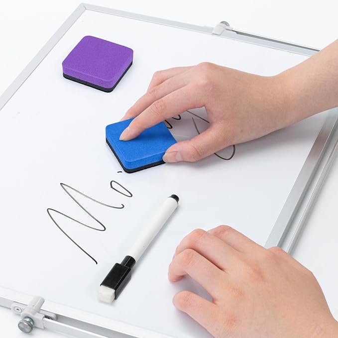 OWLKELA 120Pcs Dry Erase Erasers, Magnetic Whiteboard Eraser, Mini Whiteboard - Image 6