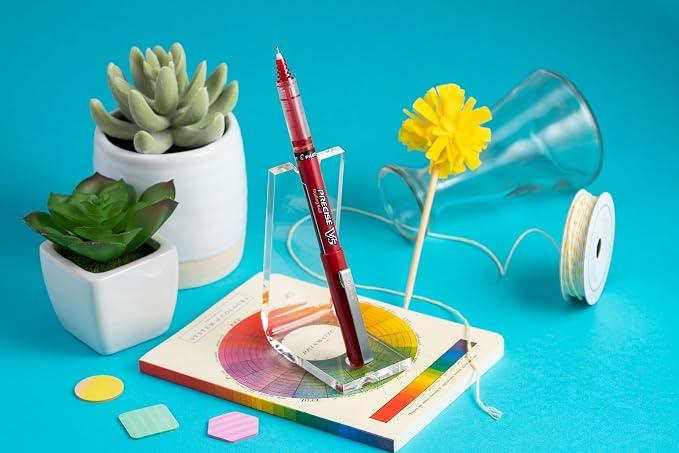 Pilot Precise V5 Rollerball Pens, Extra Fine Point 0.5 mm Red Pens, Journaling - Image 5