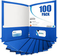 BIBRADAA® 100 Packs Blue Paper Folders by BIBRADAA