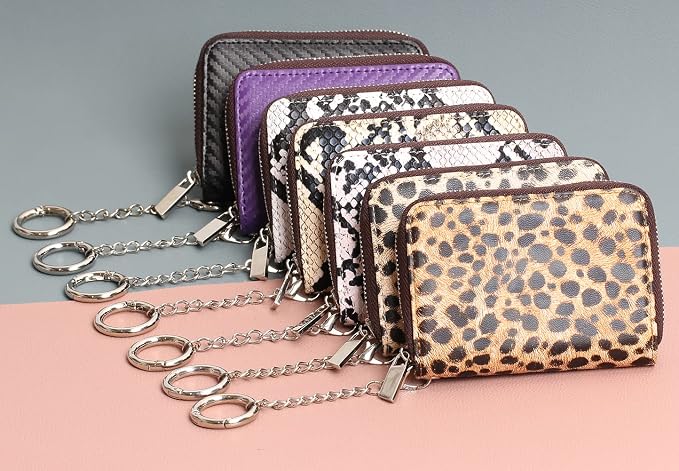 FurArt Zipper Wallet Women, RFID Blocking Credit Card Wallet, Business Card - Image 7